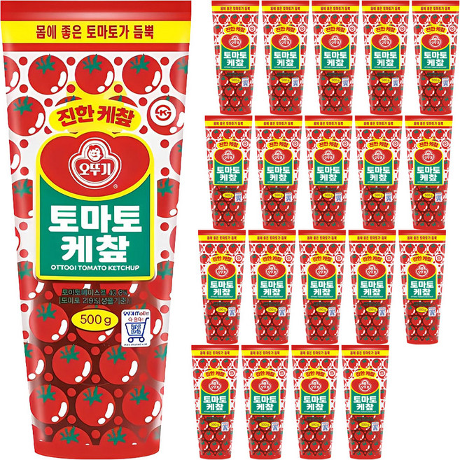 오뚜기 토마토 케챂, 500g, 20개