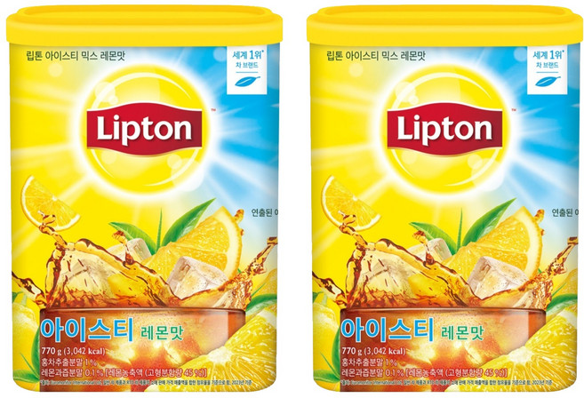 립톤 레몬맛 아이스티 분말, 770g, 1개입, 2개