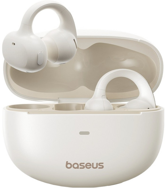 베이스어스 Bowie MC1 오픈형 이어폰 PM138 화이트 40시간 액티브노이즈캔슬링(ANC) 방수가능