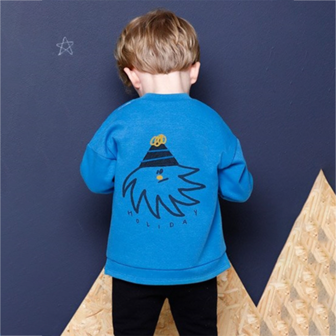 밀크마일 유아용 홀리데이 왕 기모 티셔츠