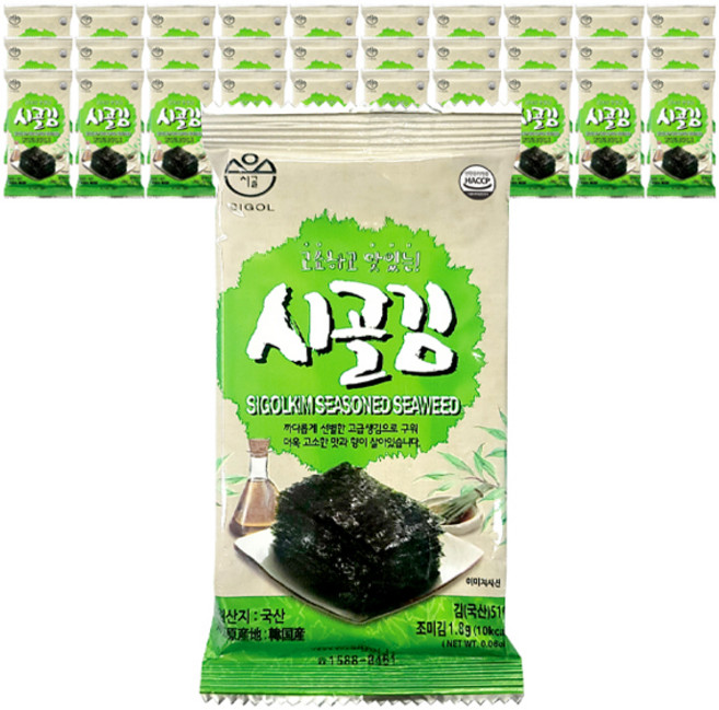 시골 시골김 미니도시락김, 1.8g, 120개