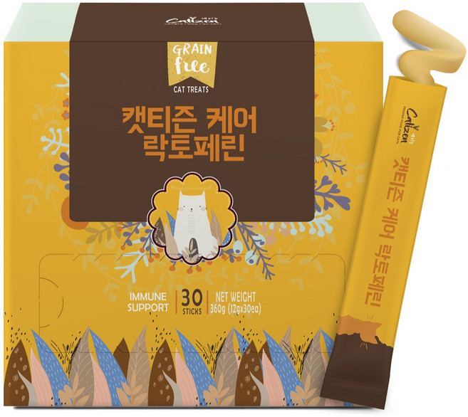 캣티즌 고양이 케어 락토페린 짜먹는 간식, 닭, 360g, 1개