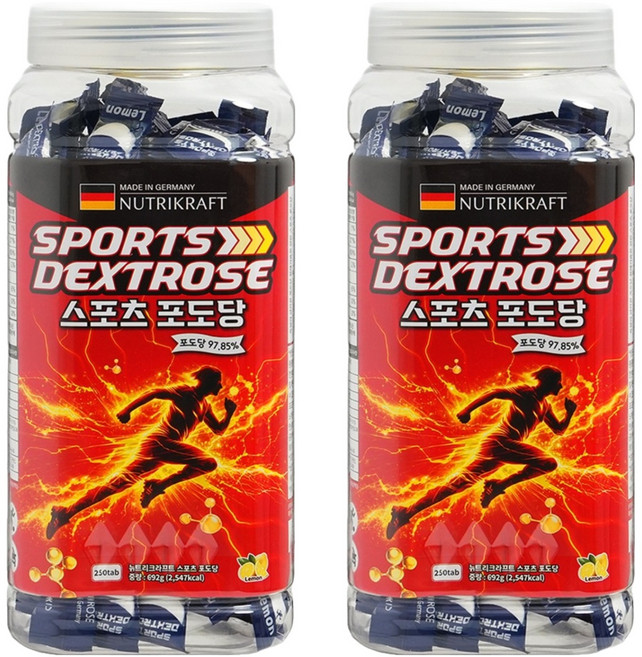 뉴트리크라프트 스포츠 포도당 캔디, 692g, 2개
