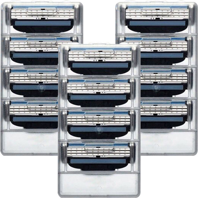 온비유 3중 면도날 질레트 마하3 호환, 4개입, 3개
