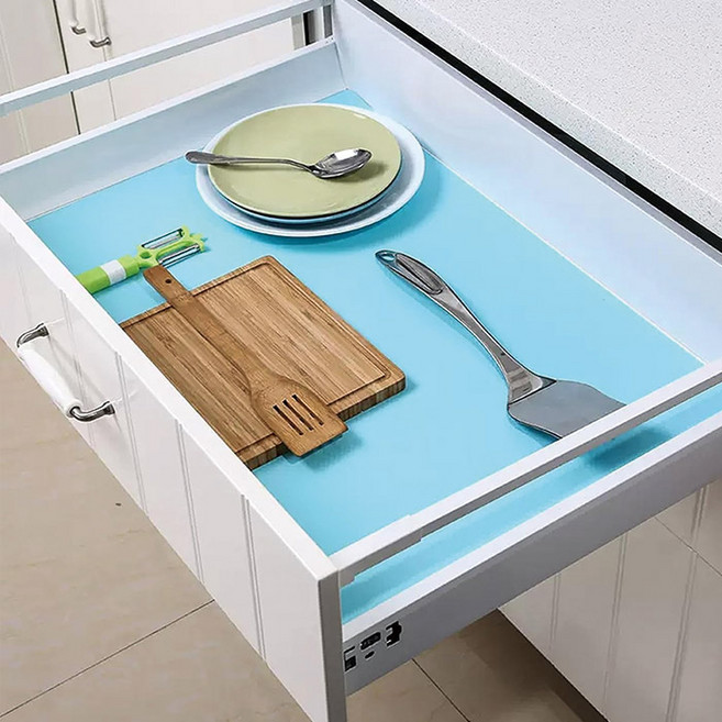 마켓플랜 EVA 다용도 서랍 방수매트, 블루, 3개