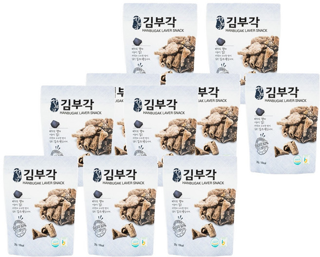 한부각 김부각, 10개, 30g