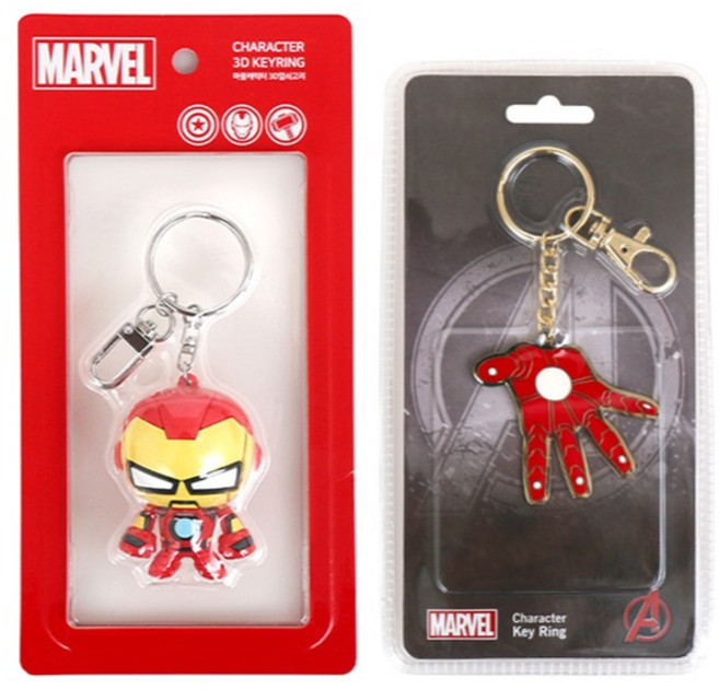 마블 아이언맨 키링 2종 세트