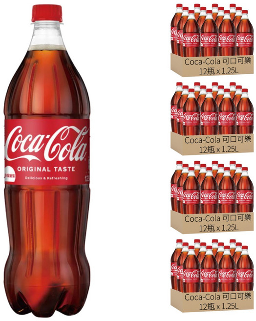 Coca-Cola 可口可樂, 1.25L, 48瓶