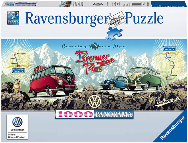Ravensburger 維寶 福斯橫跨阿爾卑斯山拼圖, 1000片, 多色, 1盒