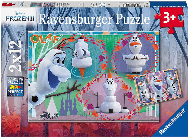 Ravensburger 維寶 冰雪奇緣2 雪寶拼圖, 24片, 雪寶, 1盒