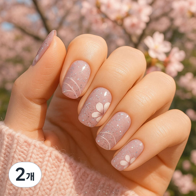 잇템샵 프리상콤 젤네일 스트립 스티커, 프리상콤030, 2개