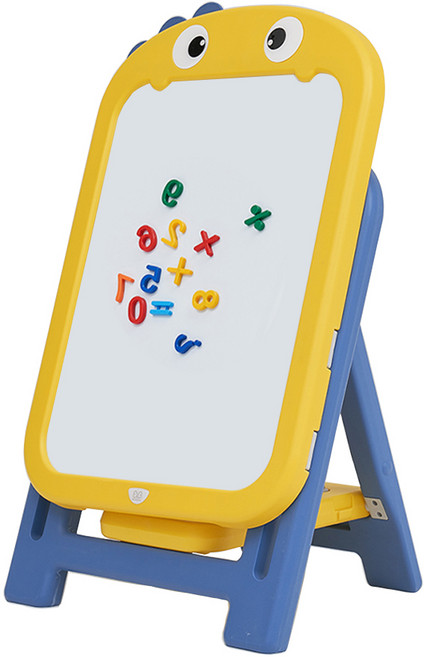 BeneBene Hello Dino 幼兒磁性畫板 + 數字遊戲磁鐵 + 板擦, 1個, 黃色