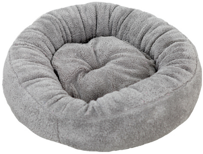 레드퍼피 브랜드 펫 원형 쿠션, 그레이, 1개