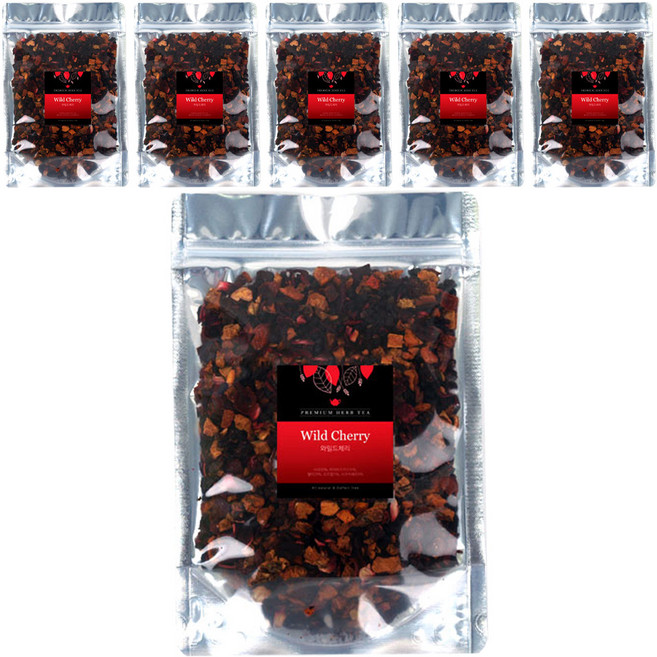 아름드레 블렌딩 허브차 와일드체리, 1개입, 6개, 60g