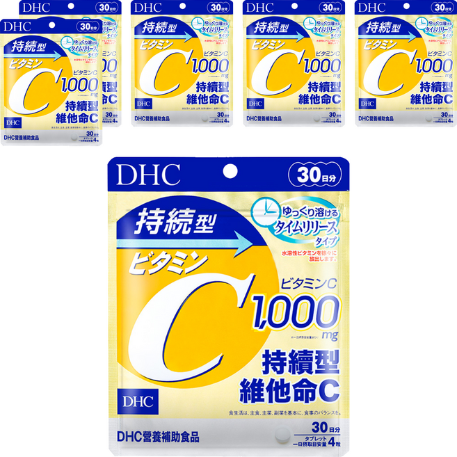 DHC 台灣公司貨 持續型維他命C, 120顆, 350mg, 6包