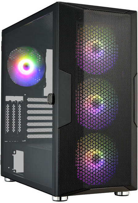 FSP 全漢 電腦機殼 465 x 230 x 477mm 黑色 7.9kg, CUT592, 1個