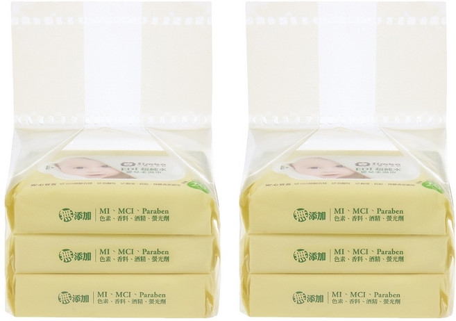 Simba 小獅王辛巴 EDI超純水嬰兒柔濕巾組合包, 20張, 6包