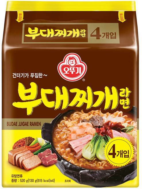 오뚜기 부대찌개라면 130g, 4개