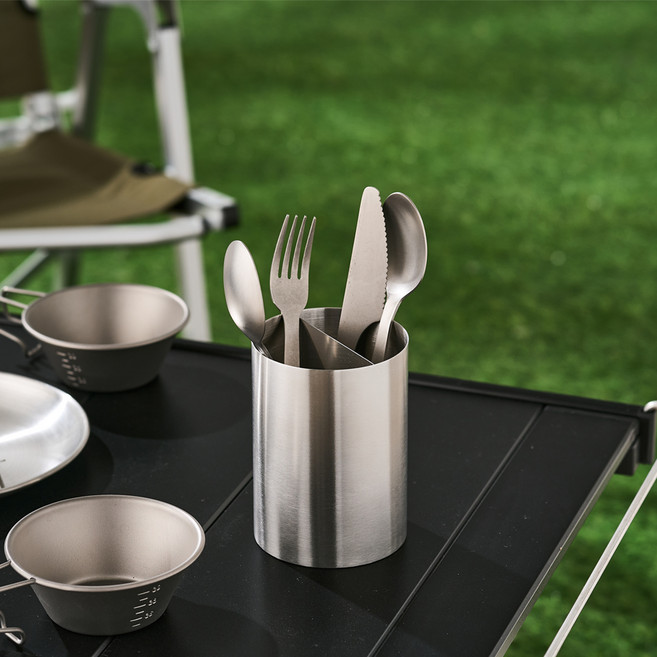 바겐슈타이거 트레너 스탠304 수저통 조리기구통 소, 1개