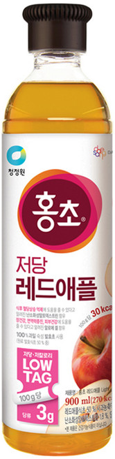 홍초 레드애플 저당, 900ml, 1개