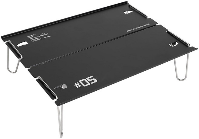 ShineTrip 山趣 輕翼兩片桌, 黑色