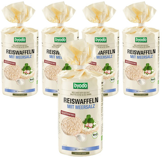 뵤도 유기농 쌀뻥튀기 가염, 5개, 100g