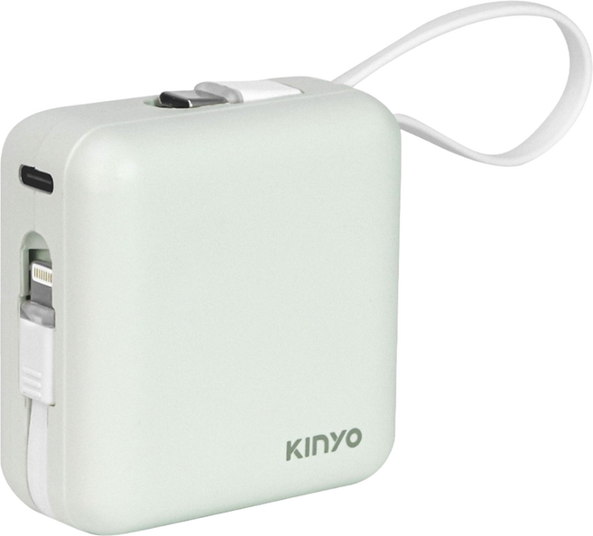 Kinyo 大方塊雙線夾心隨手充, KPB-2303, 春芽綠