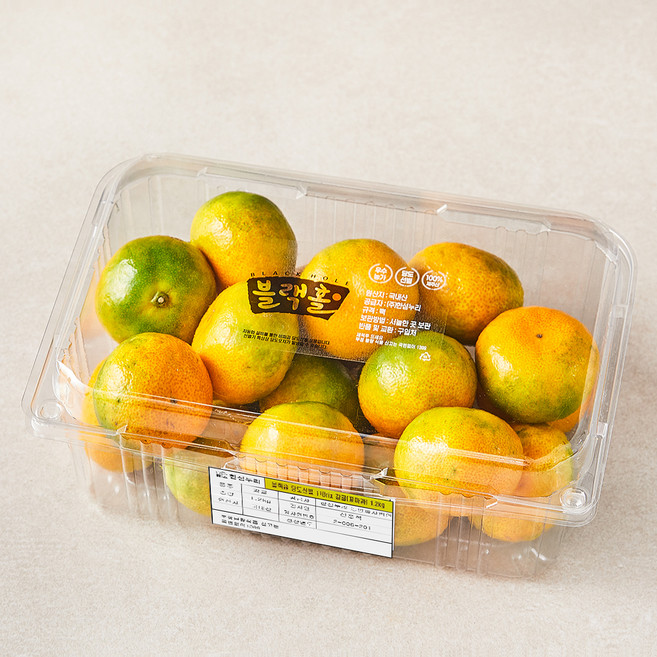 한섬누리 블랙홀 당도선별 11brix 감귤 꼬마과, 1.2kg, 1개