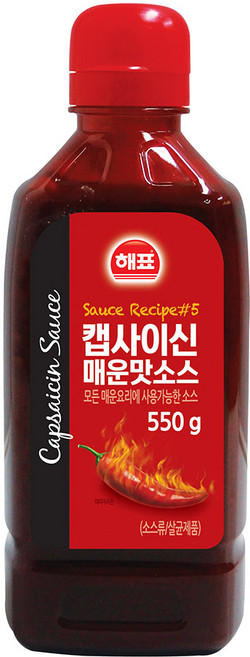 해표 캡사이신 매운맛소스, 550g, 1개