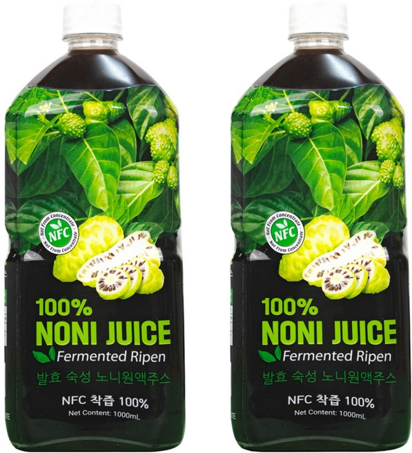 파모빗 발효 숙성 노니원액주스 착즙액, 2개, 1L