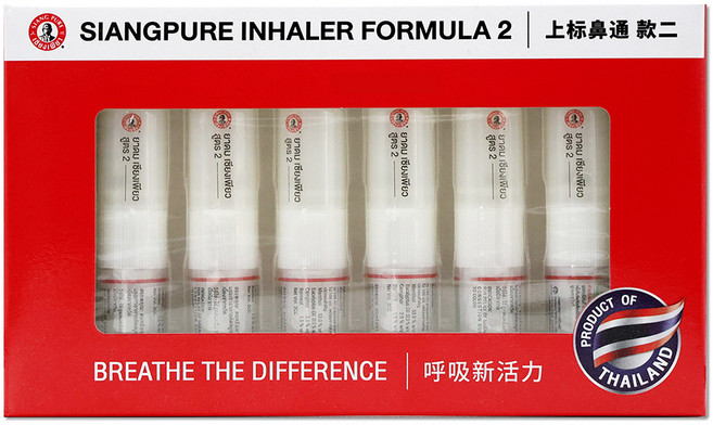 시앙퓨어 포뮬러2 태국 야돔 인헤일러 기프트 패키지 6개입, 1세트