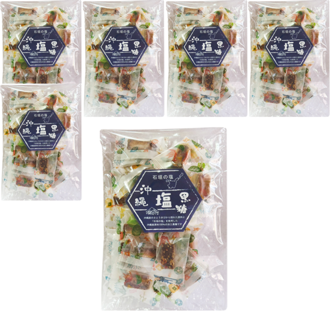 鹽味黑糖, 100g, 6袋