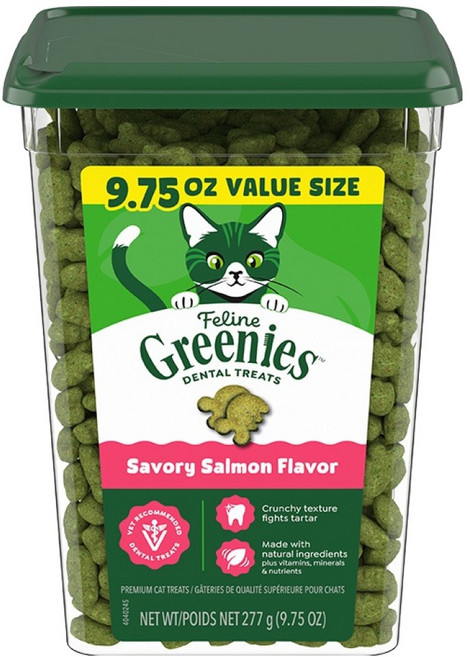 그리니즈 고양이 필라인 스낵, 연어맛, 277g, 1개