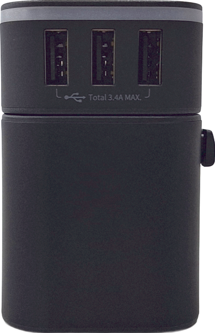 QueBeck 萬國充電器 JY-302S, 黑色, 1個
