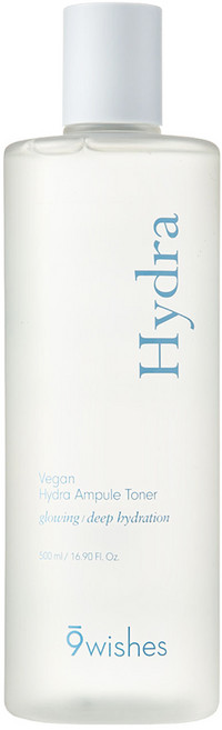 나인위시스 비건 하이드라 앰플 토너, 1개, 500ml