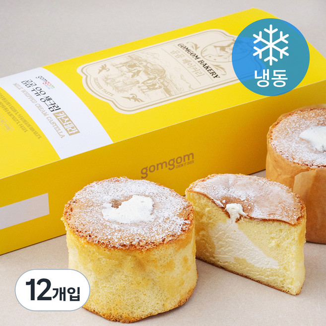 곰곰 우유 생크림 카스테라, 120g, 3개입, 4개