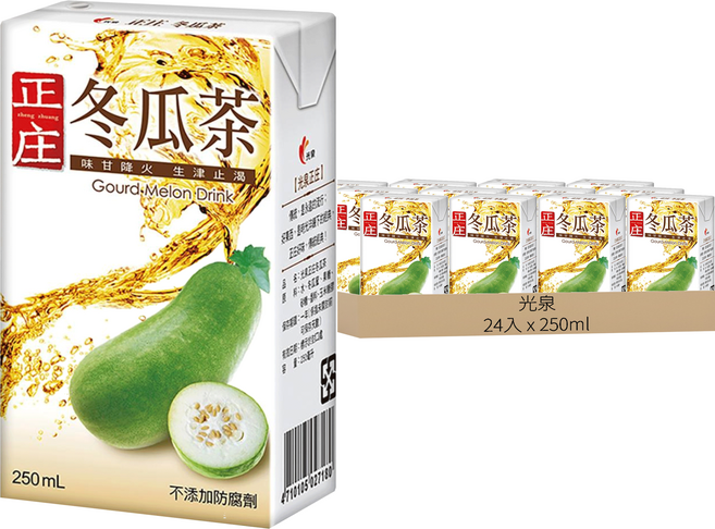 光泉 正庄冬瓜茶, 250ml, 24入