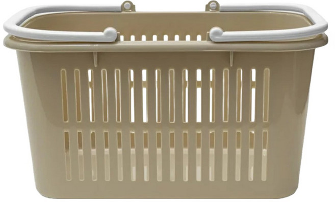 GINII 基尼 3165 多功能野餐方形提籃 S(30 X 20.2 X 16cm) 7.5L, 奶茶色, 1個