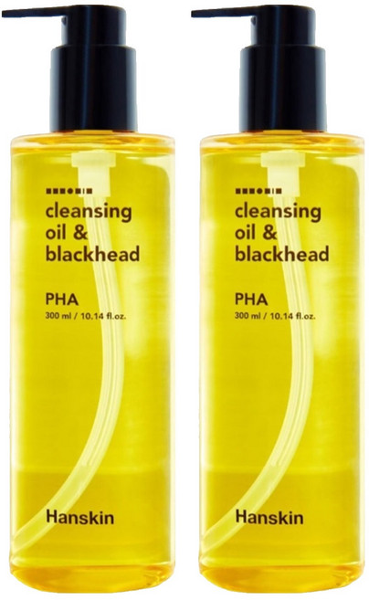 한스킨 클렌징오일 앤 블랙헤드 PHA, 300ml, 2개