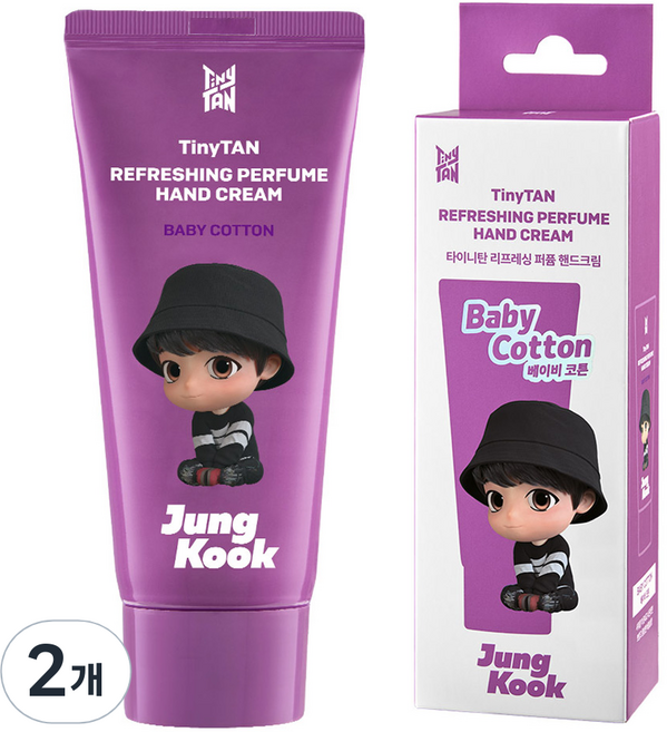 monAmi TinyTAN 清爽香氛護手霜 柾國, 50ml, 2個