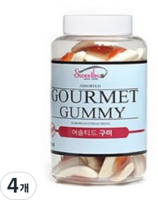 스위트박스 계란모양 어솔티드 구미, 400g, 4개