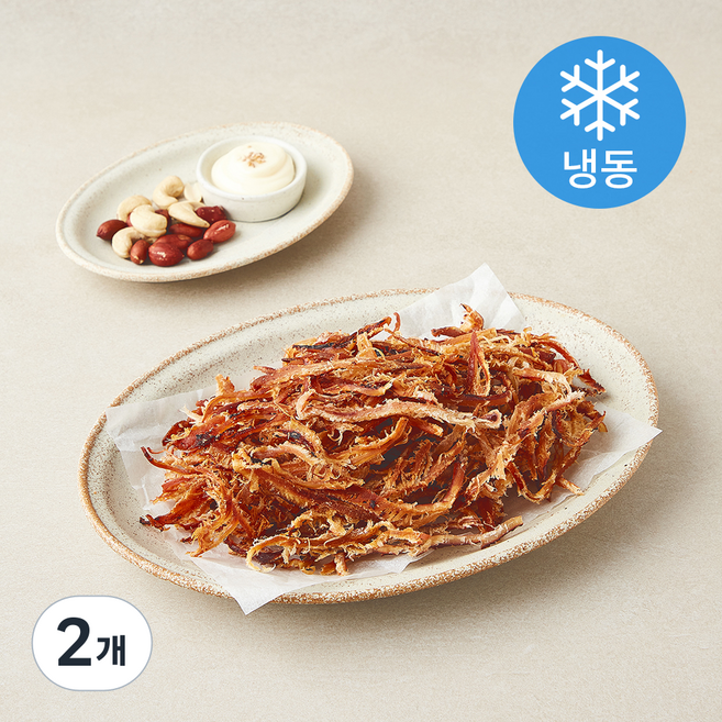 에이치지 맥반석 버터구이 오징어채 (냉동), 2개, 200g
