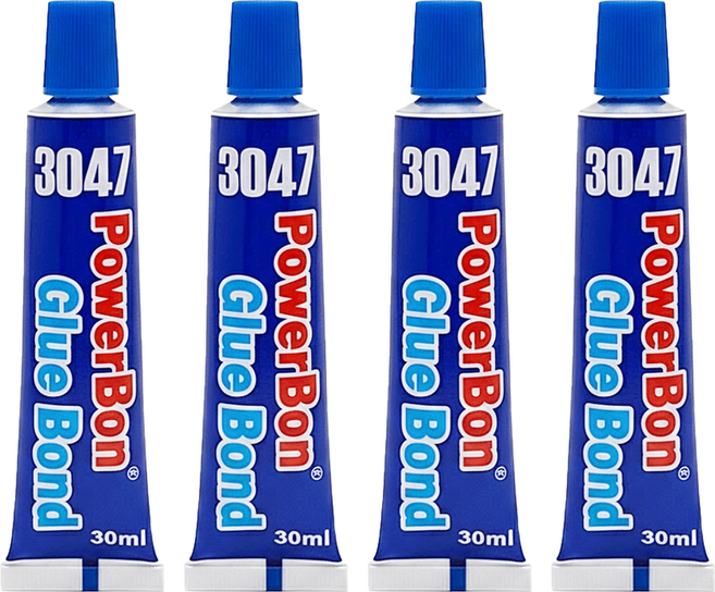 PowerBon 錫宏興業 萬能透明強力膠 環保型 30ml, 4條
