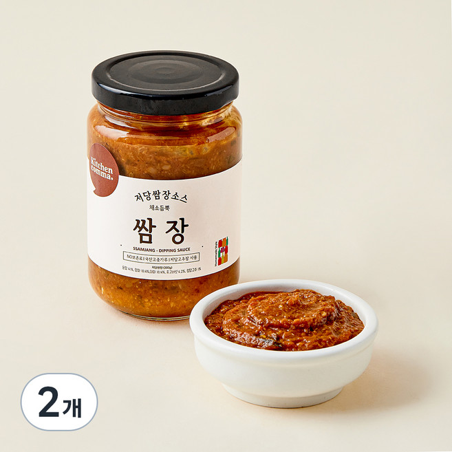 키친콤마 저당 쌈장, 300g, 2개