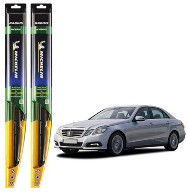 미쉐린 라디우스 하이브리드 와이퍼 운전석 + 조수석 세트, 벤츠 E300 W212