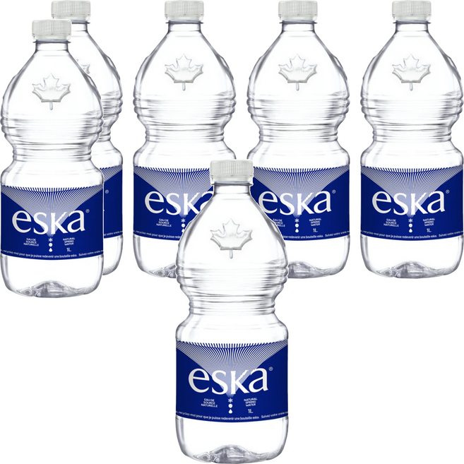 加拿大 eska 天然冰川水, 1L, 6瓶