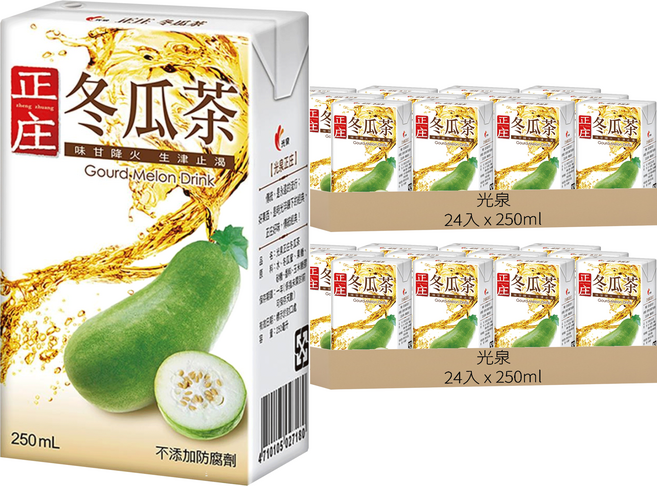 光泉 正庄冬瓜茶, 250ml, 48入