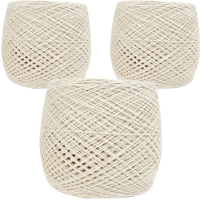 brandyarn 棉線 12股, 無色, 3捲