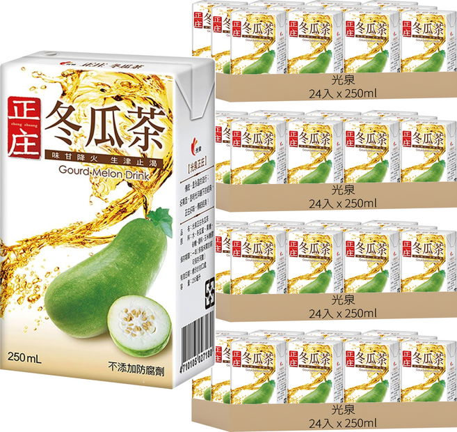 光泉 正庄冬瓜茶, 250ml, 96入