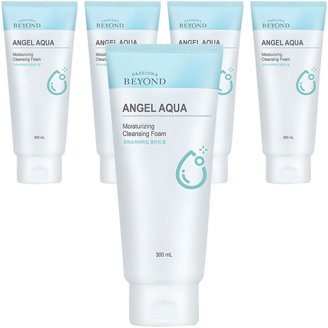 비욘드 엔젤아쿠아 모이스처 클렌징폼, 300ml, 5개